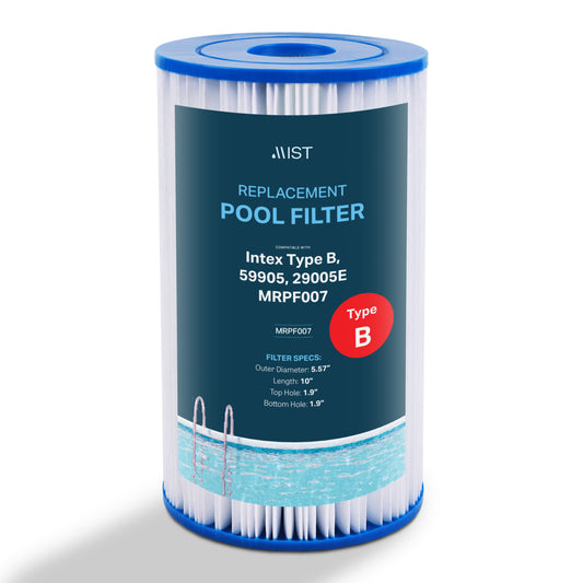 Intex Type B Pool Filter Cartridge Replacement for 29005E, 59905, and more