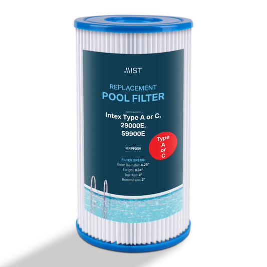Intex Type A or C Pool Filter Cartridge Replacement for 29000E, 59900E, and more