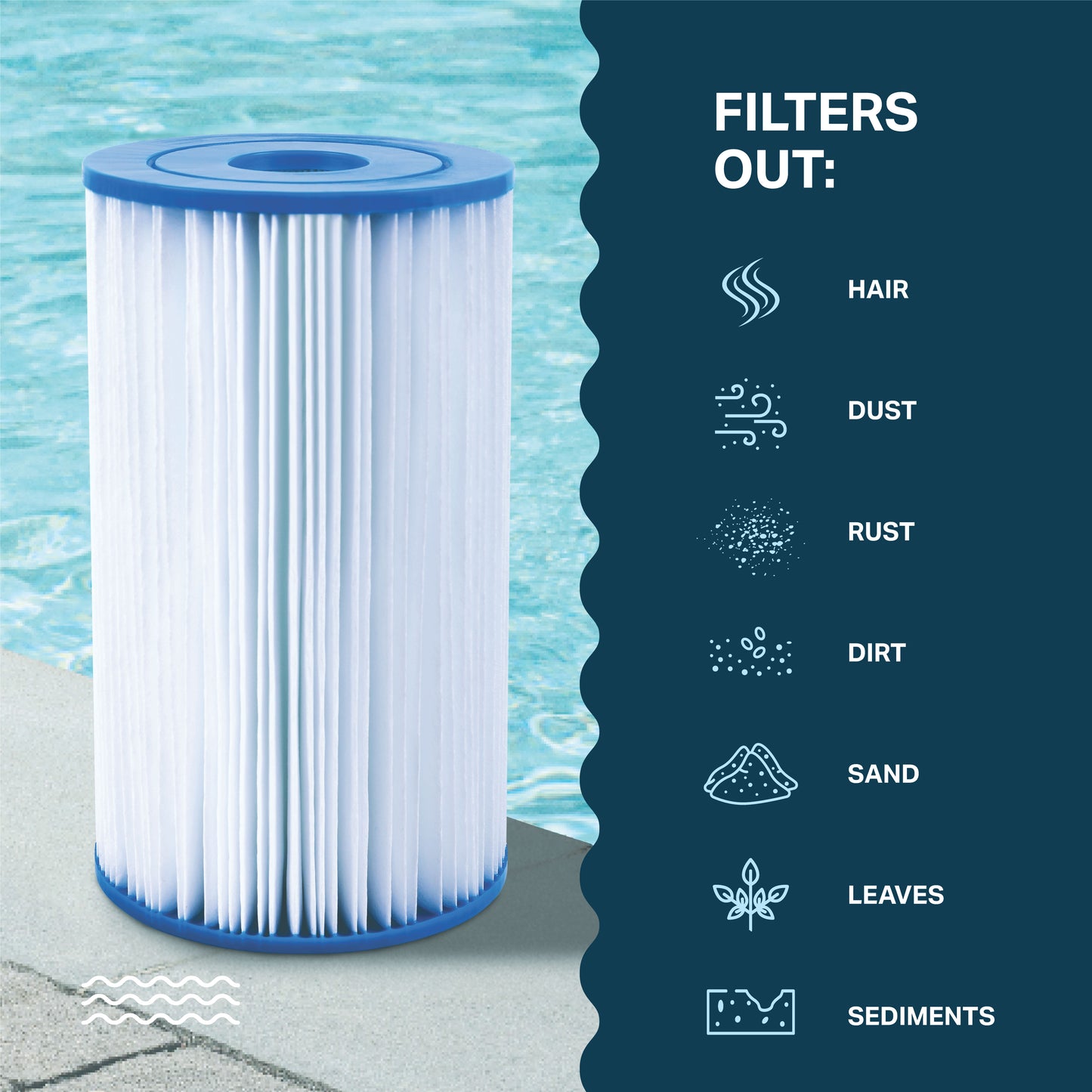 Intex Type B Pool Filter Cartridge Replacement for 29005E, 59905, and more