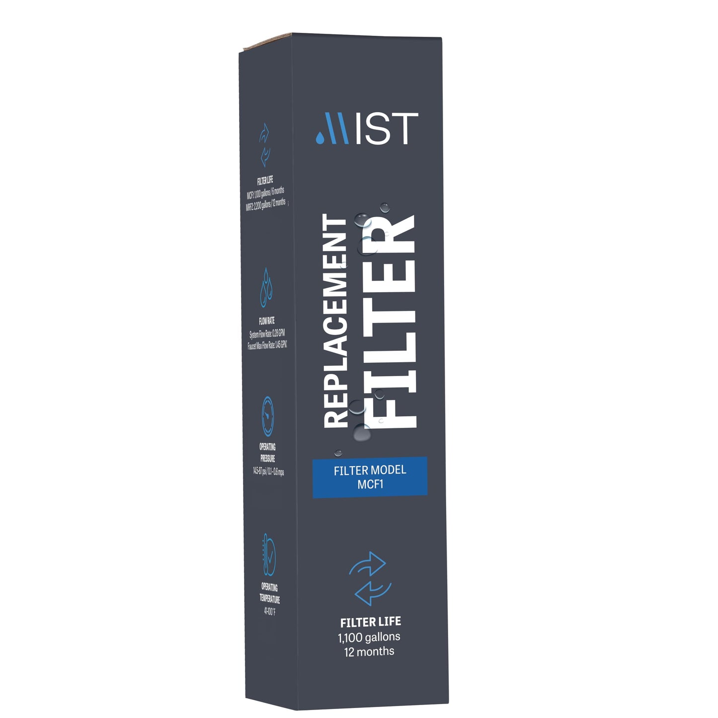 Mist Carbon Block Replacement Filter for Mist Reverse Osmosis Systems MRO001 & MRO002