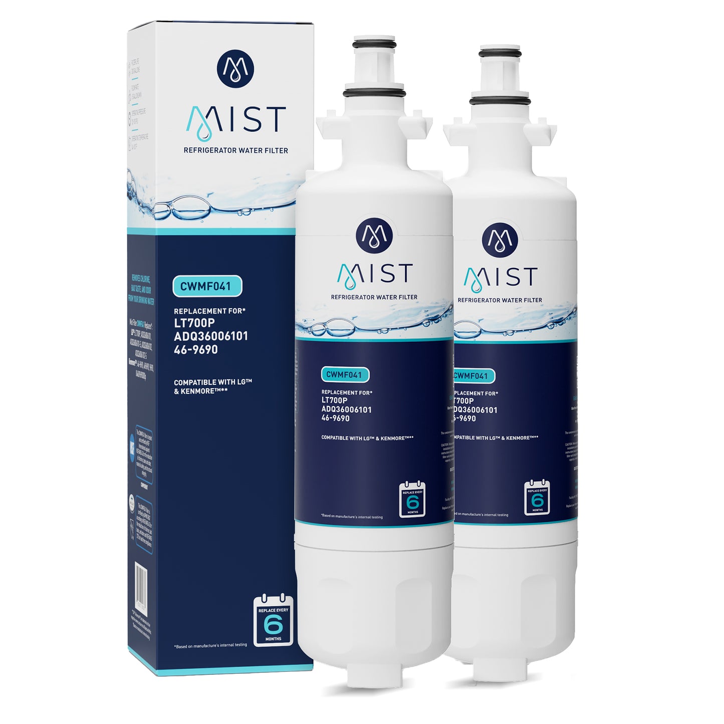LG LT700P, ADQ36006101, Kenmore 46-9690 Refrigerator Water Filter
