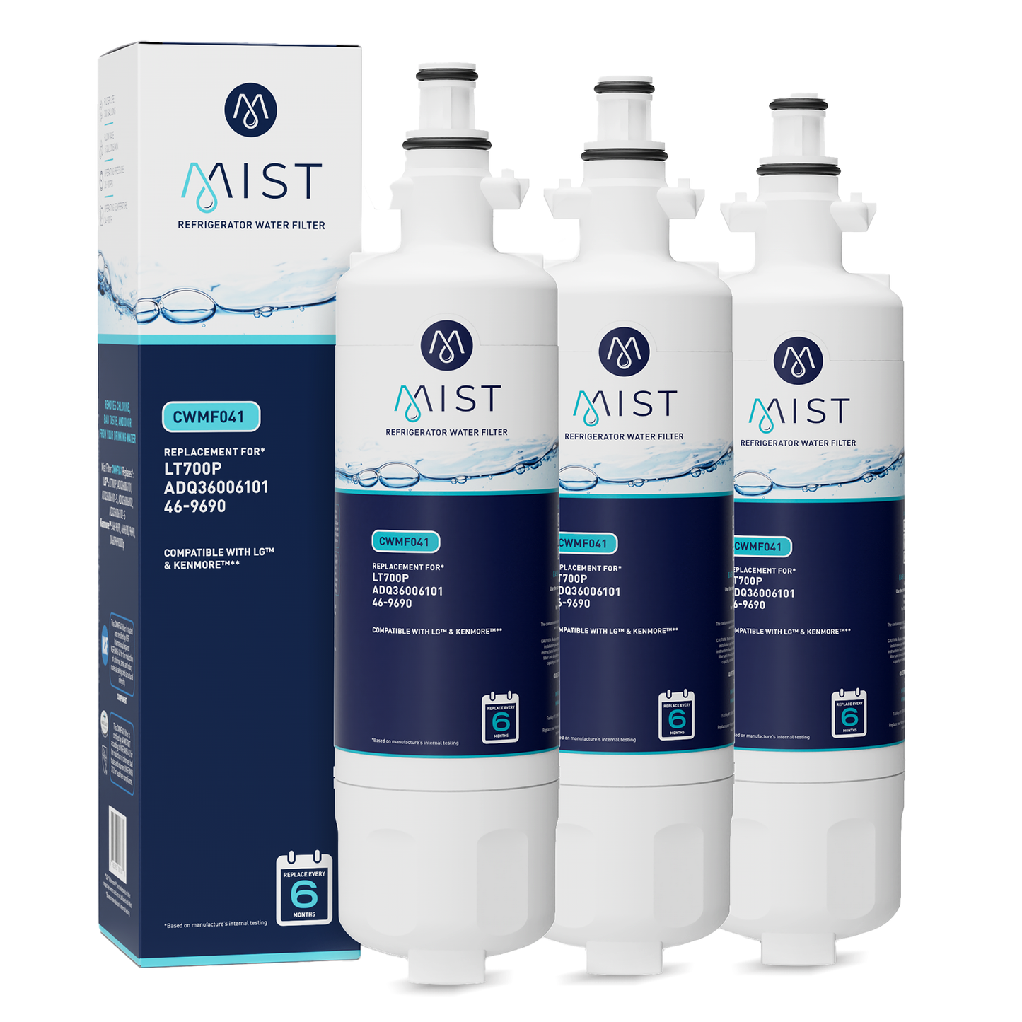 LG LT700P, ADQ36006101, Kenmore 46-9690 Refrigerator Water Filter