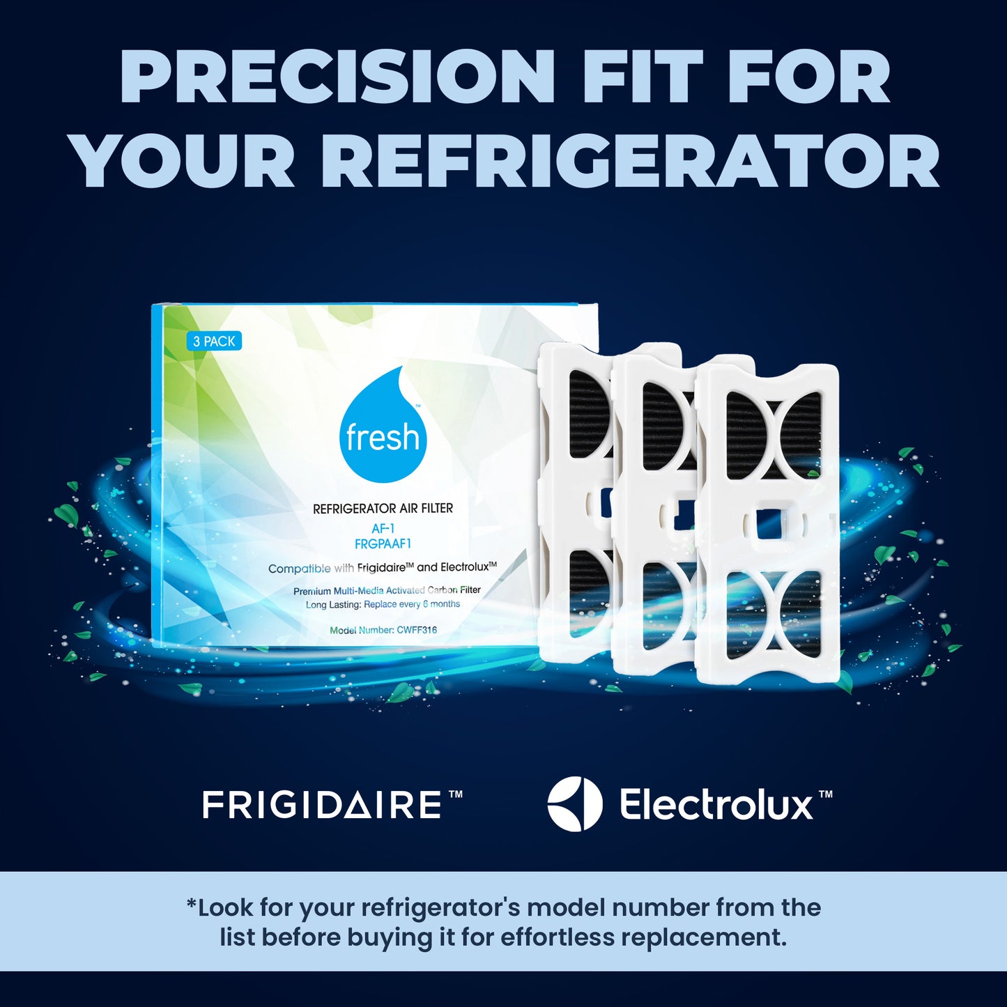 Frigidaire AF-1, FRGPAAF1, RAF-1 Refrigerator Air Filter Replacement