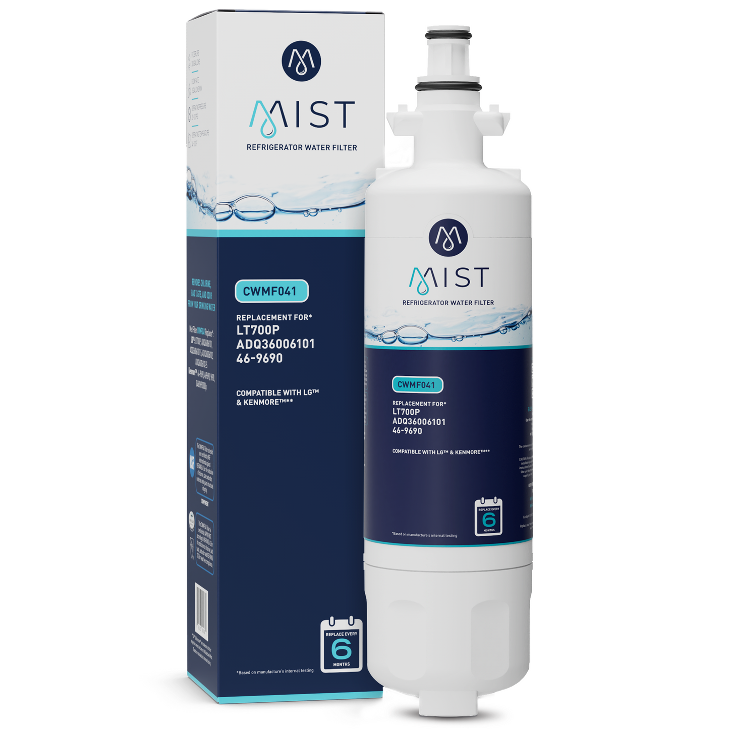 LG LT700P, ADQ36006101, Kenmore 46-9690 Refrigerator Water Filter