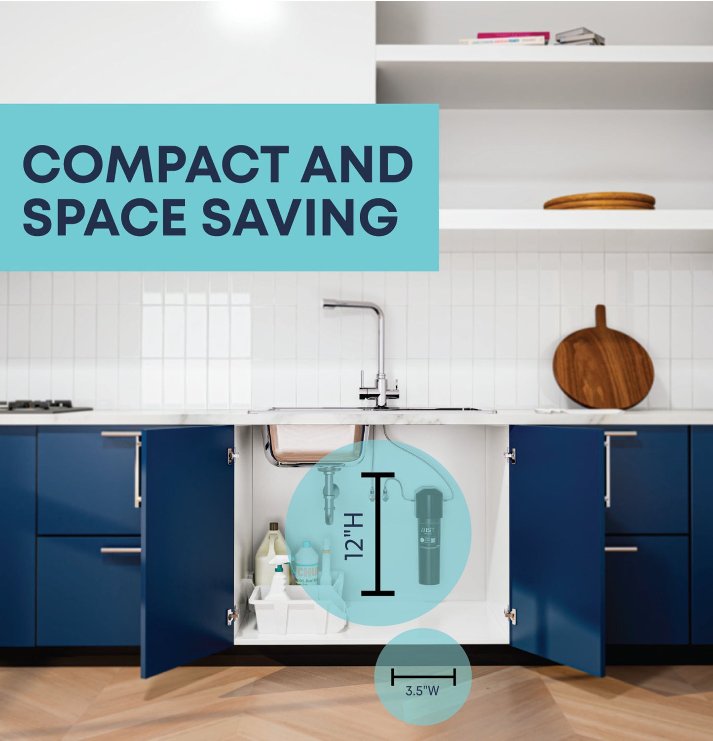 Mist Under Sink Water Filter System, 20,000-Gallon Capacity