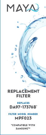 Samsung DA97-17376B Water Filter Replacement, Compatible Samsung Models: HAF-QIN, RF23M8070SR, HAF-QIN/EXP, DA97-08006C, 2 Pack - MAYA