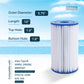 Intex Type B Pool Filter Cartridge Replacement for 29005E, 59905, and more