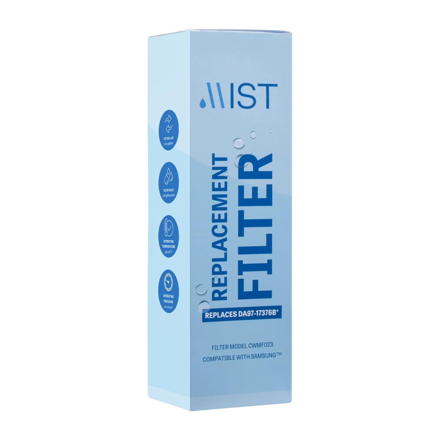 Samsung DA97-17376B, DA97-08006C, HAF-QIN, HAF-QIN/EXP Refrigerator Water Filter