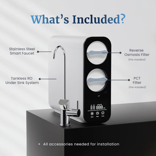 4 Stage Tankless RO System with Smart Faucet – Mist Filters