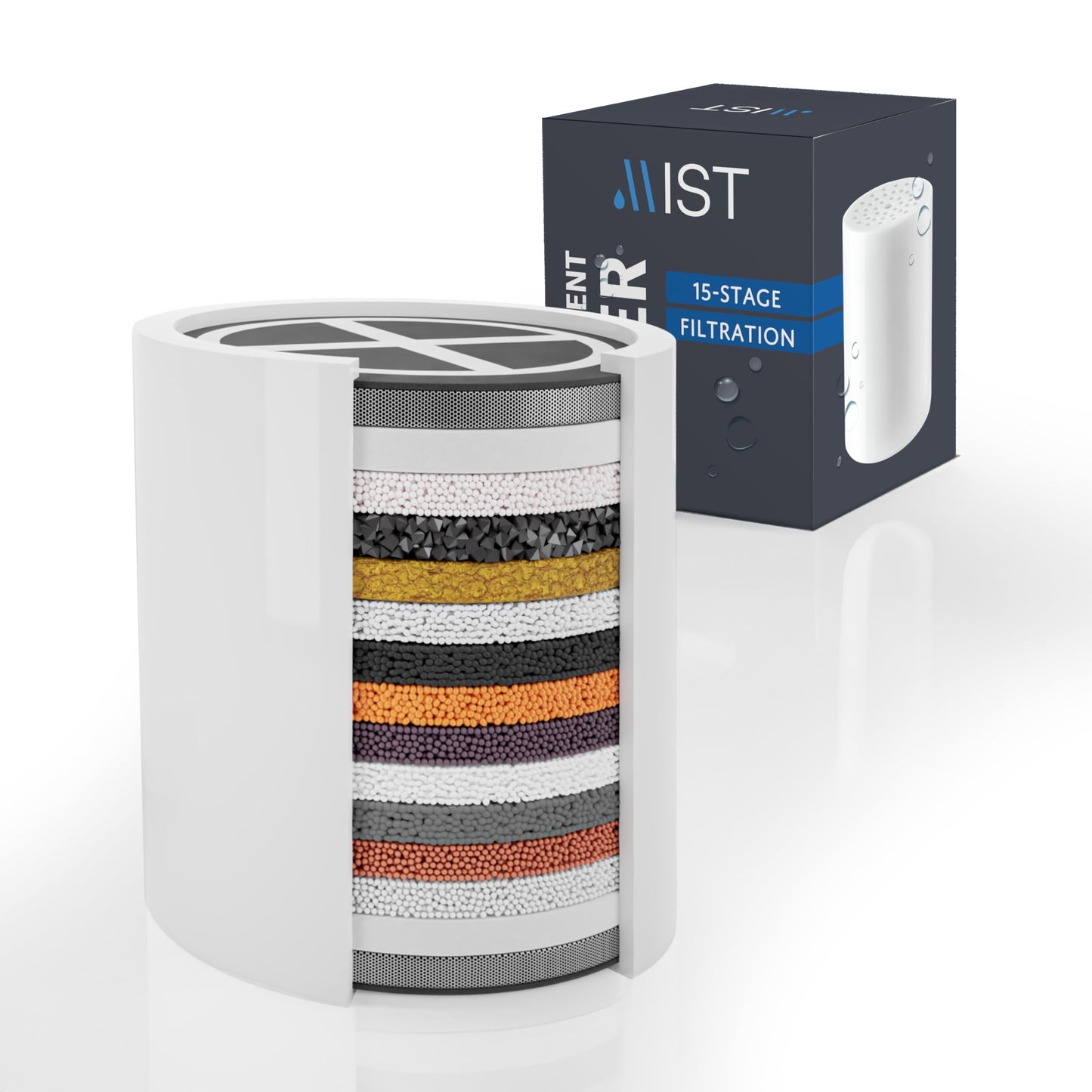 Replacement Shower Filter for Mist Shower Systems MSS081, MSS082, and MSS083