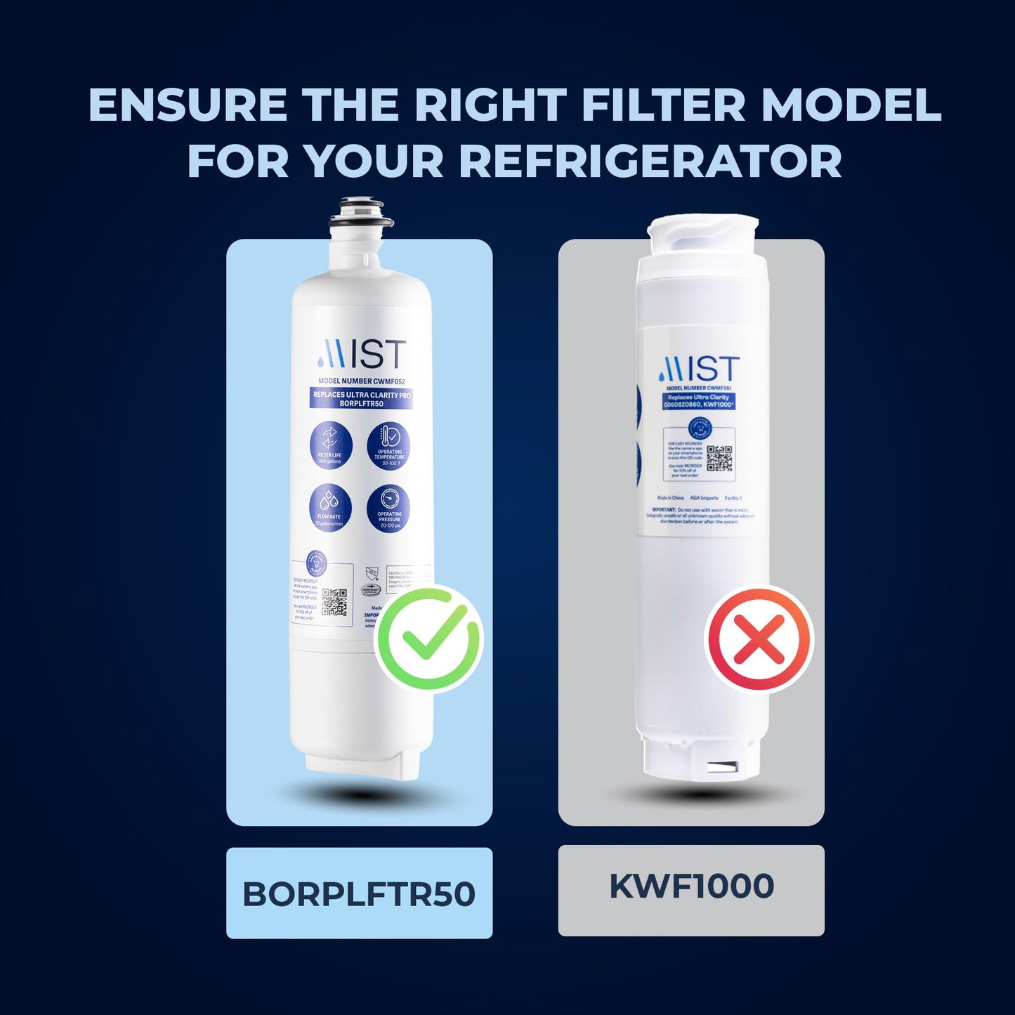 Bosch Ultra Clarity Pro BORPLFTR50 Refrigerator Water Filter
