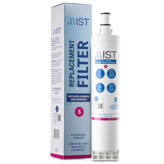 Mist 4396508 & EDR5RXD1 Water Filter Replacement, Compatible Whirlpool Models: 4396508, 4396510, Filter 5, 46-9010, PUR W10186668, NLC240V, Kenmore 46-9010, 9087