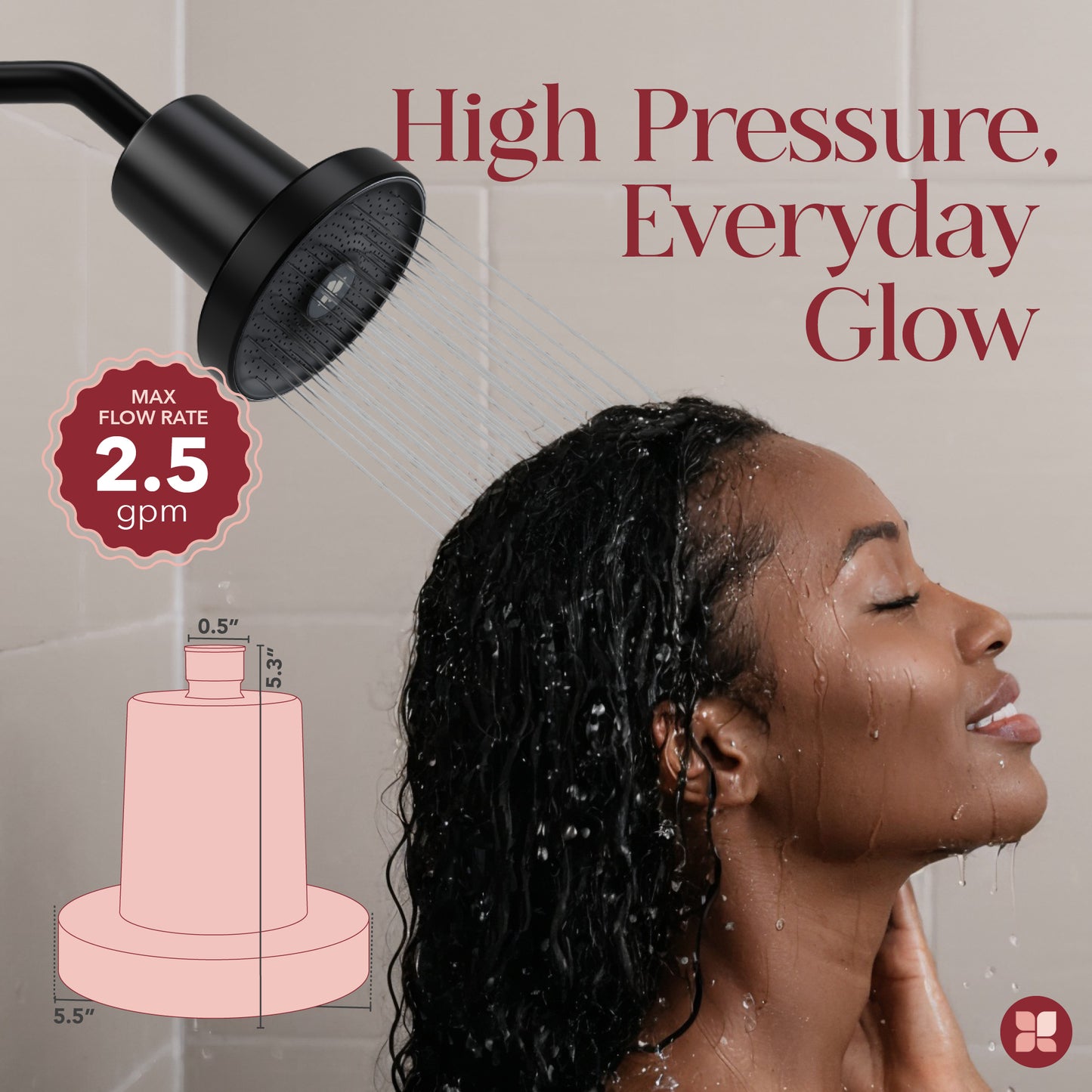 Radiance by Mist Aura Filtered Shower Head