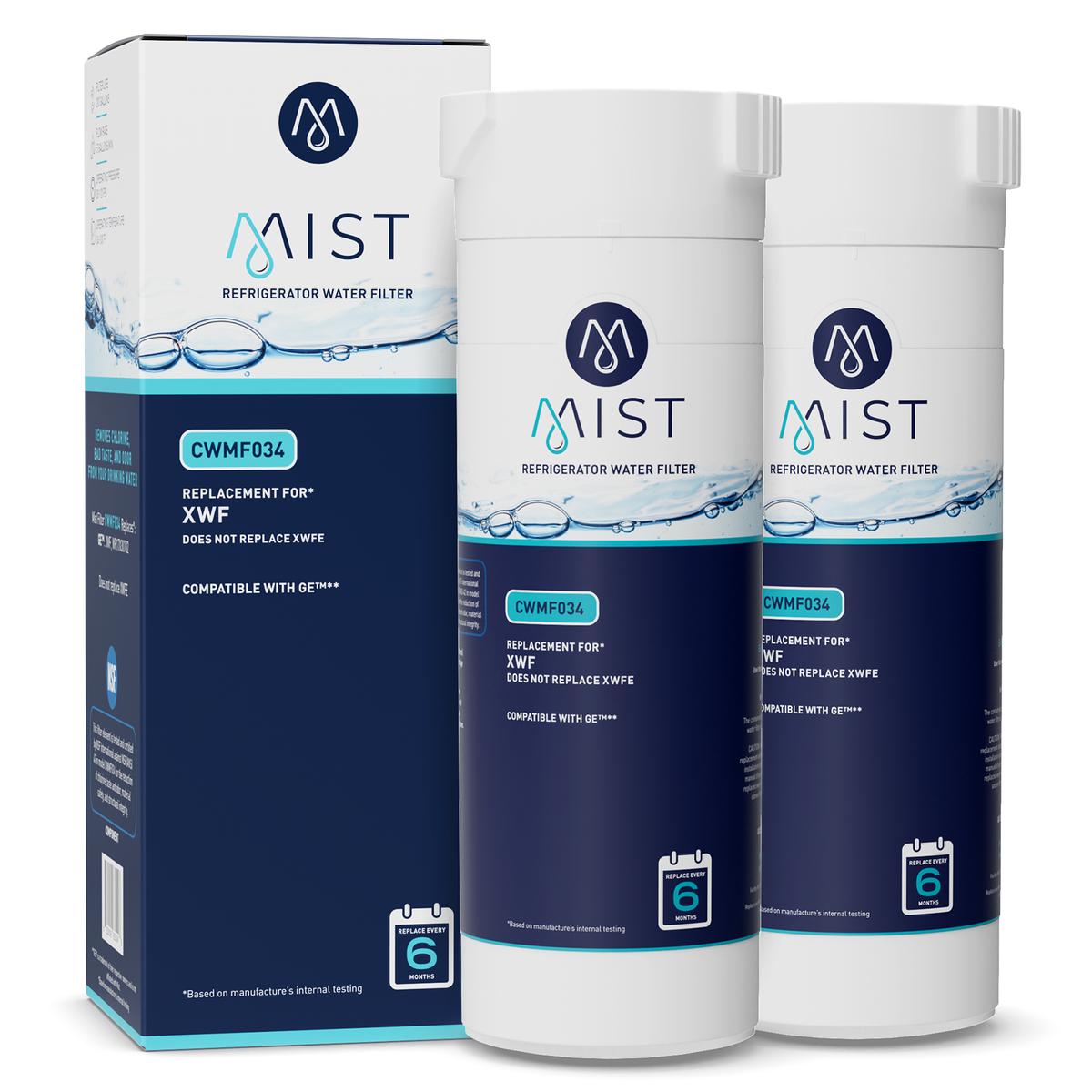 GE XWF, WR17X30702 Refrigerator Water Filter – Mist Filters