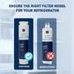 Ultra Clarity, 644845, 9000077104, 9000194412, Haier 0060820860, 0060218744, Miele KWF1000 Refrigerator Water Filter