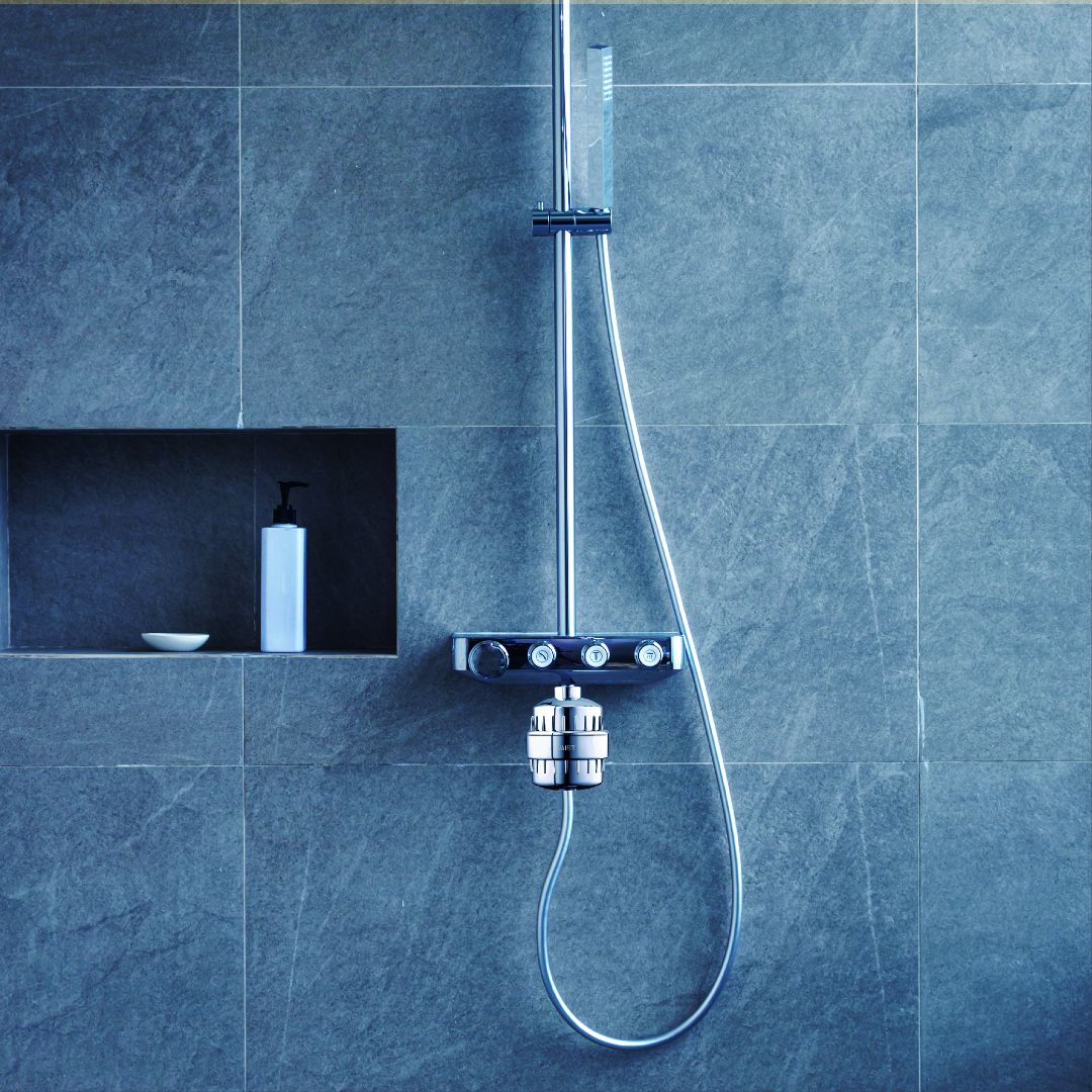 15 Stage Water Softening Shower Filter Matte Black