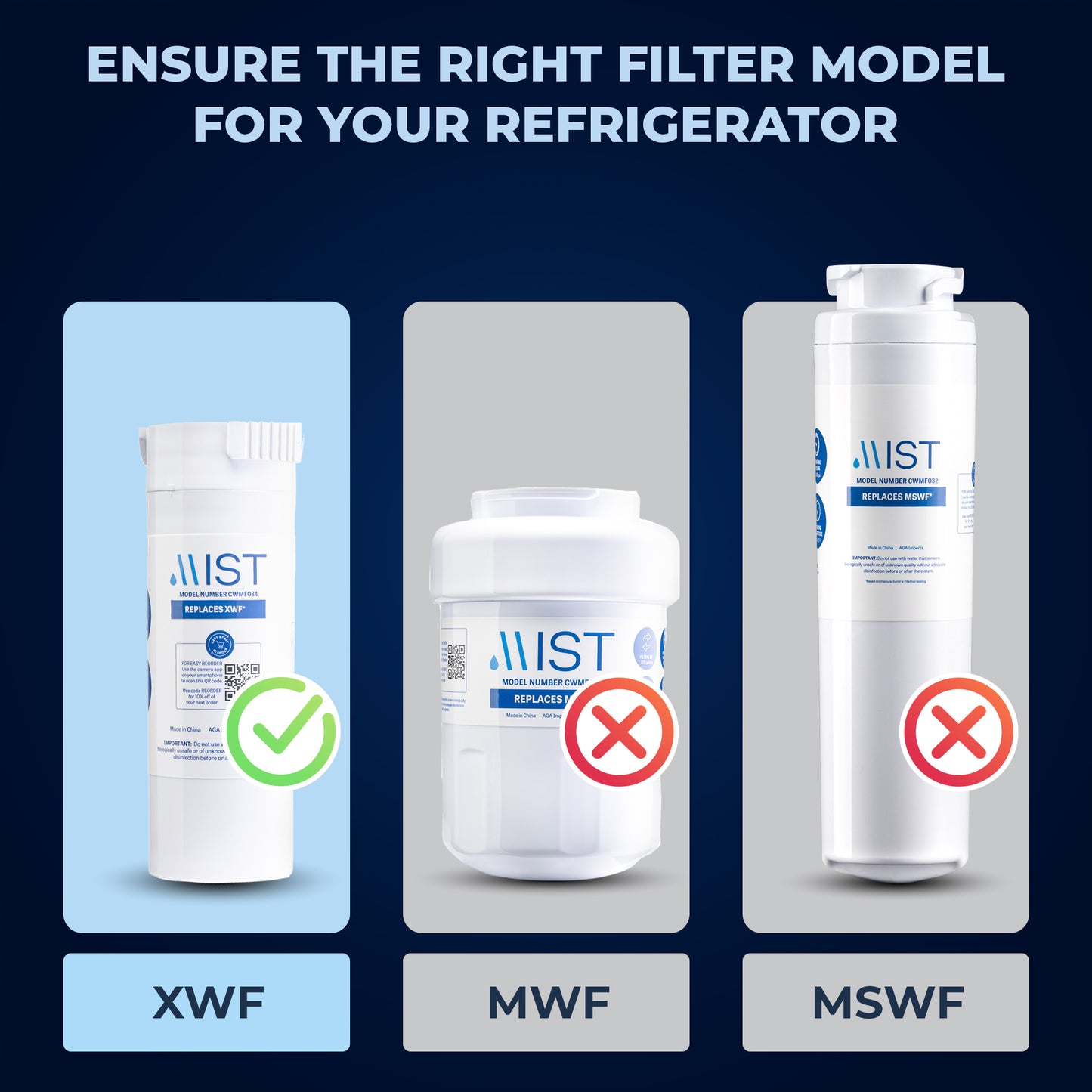 GE XWF, WR17X30702 Refrigerator Water Filter