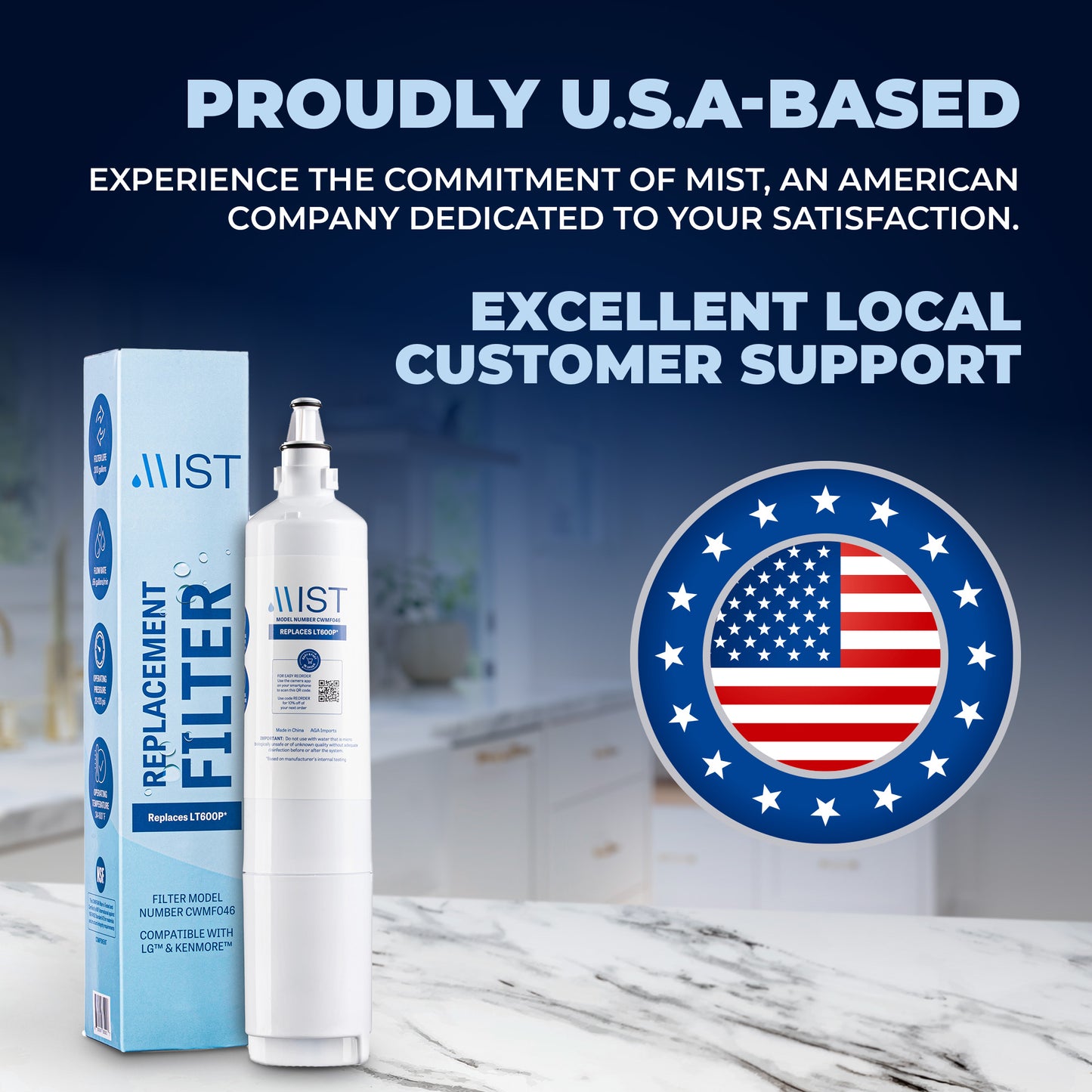 LG LT600P, 5231JA2006A, 5231JA2006B, 5231JA2006E, 5231JA2006F, Kenmore 9990,  469990, 46-9990  Refrigerator Water Filter