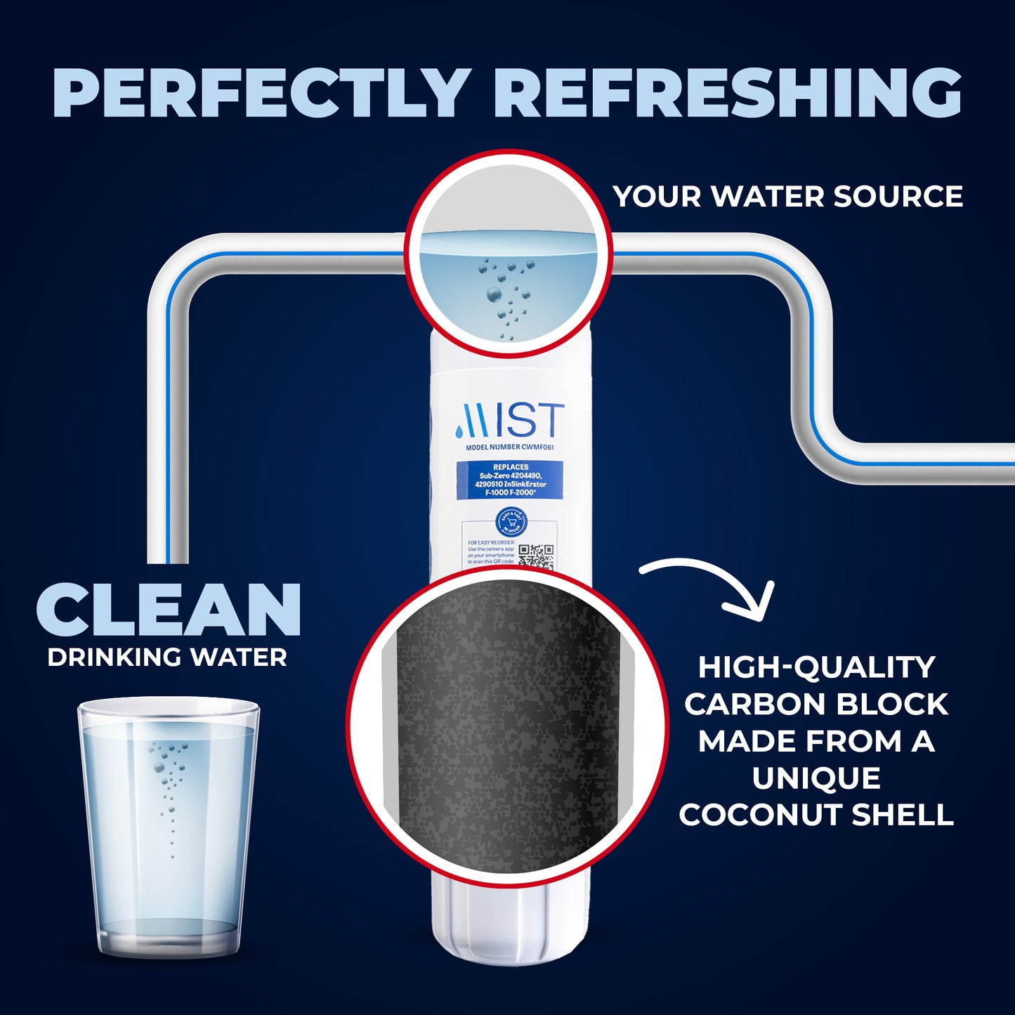 Sub Zero F-1000, 4204490 Refrigerator Water Filter