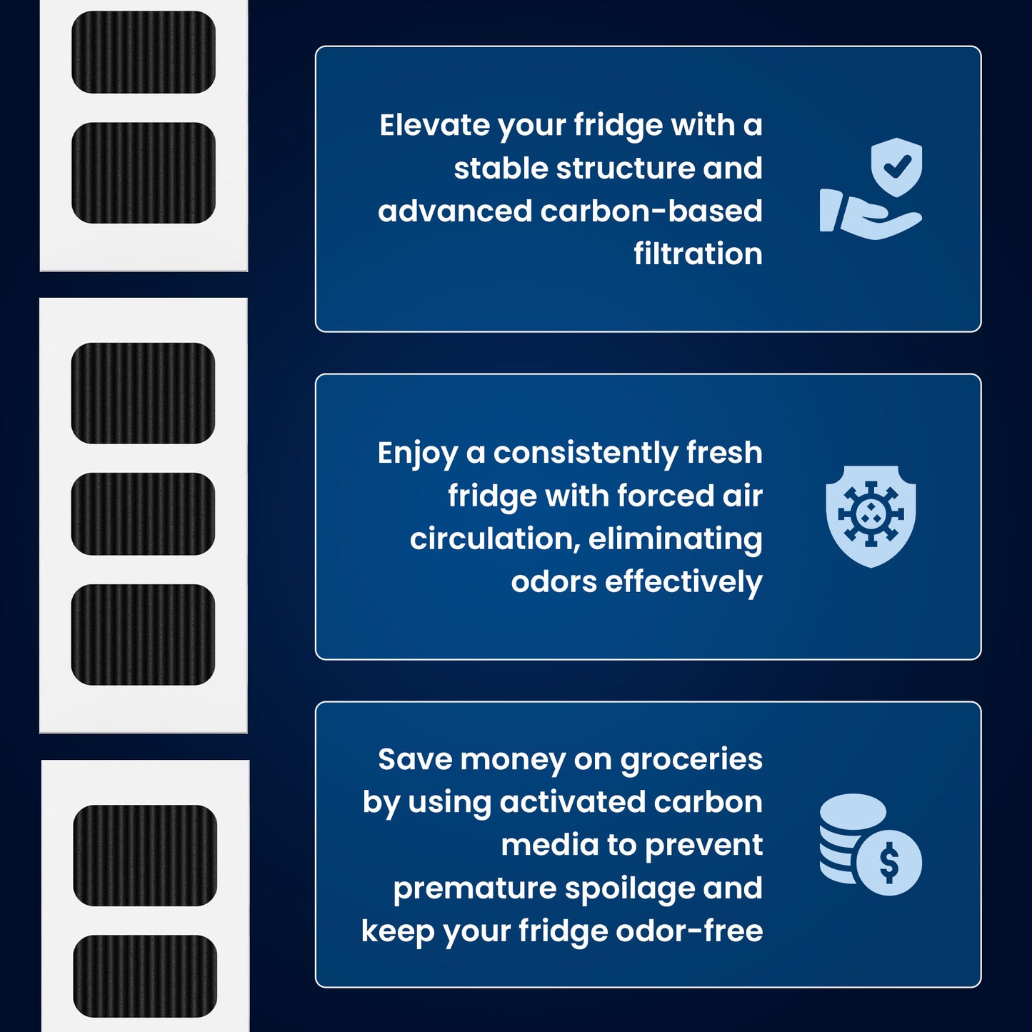 Paultra2 Frigidaire Refrigerator Air Filter Replacement, Compatible with Model Numbers: Pureair Ultra 2, Pure Air Ultra 2, Pureair Ultra ii, Electrolux 242047805, 5303918847, EAP12364179