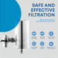 Stainless Steel Activated Carbon Fiber Faucet Filtration System, Water Filter Cartridge, 320 Gal. Capacity