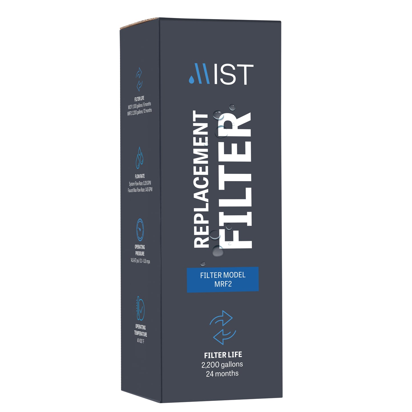 Mist Multiple Reverse Osmosis Replacement Filter for Mist Reverse Osmosis Systems MRO001 & MRO002