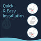 Replacement Shower Filter for Mist Shower Systems MSS081, MSS082, and MSS083