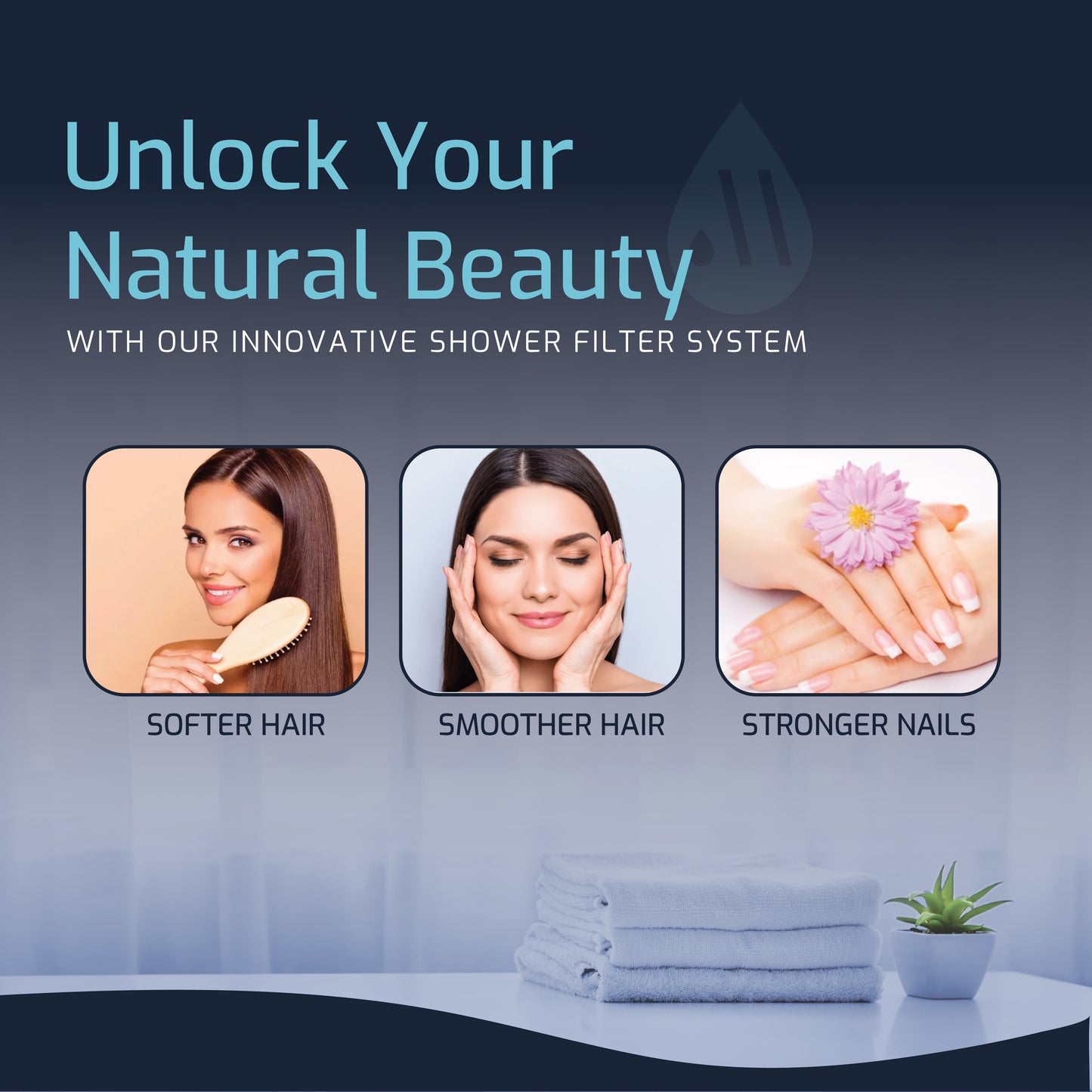 15 Stage Water Softening Shower Filter Matte Black