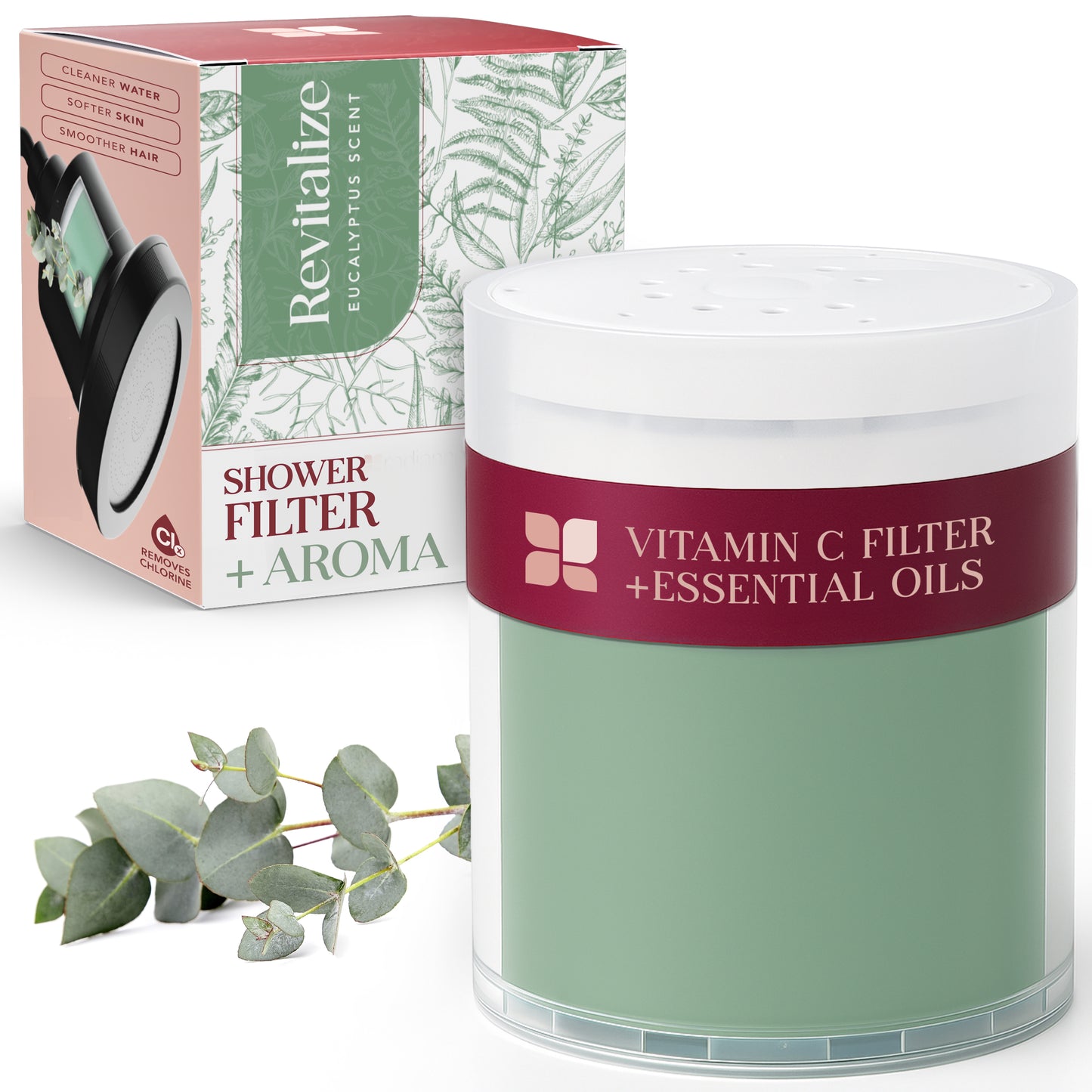 Radiance by Mist Replacement Aromatherapy Vitamin C Filter Cartridge for Filtered Shower Heads