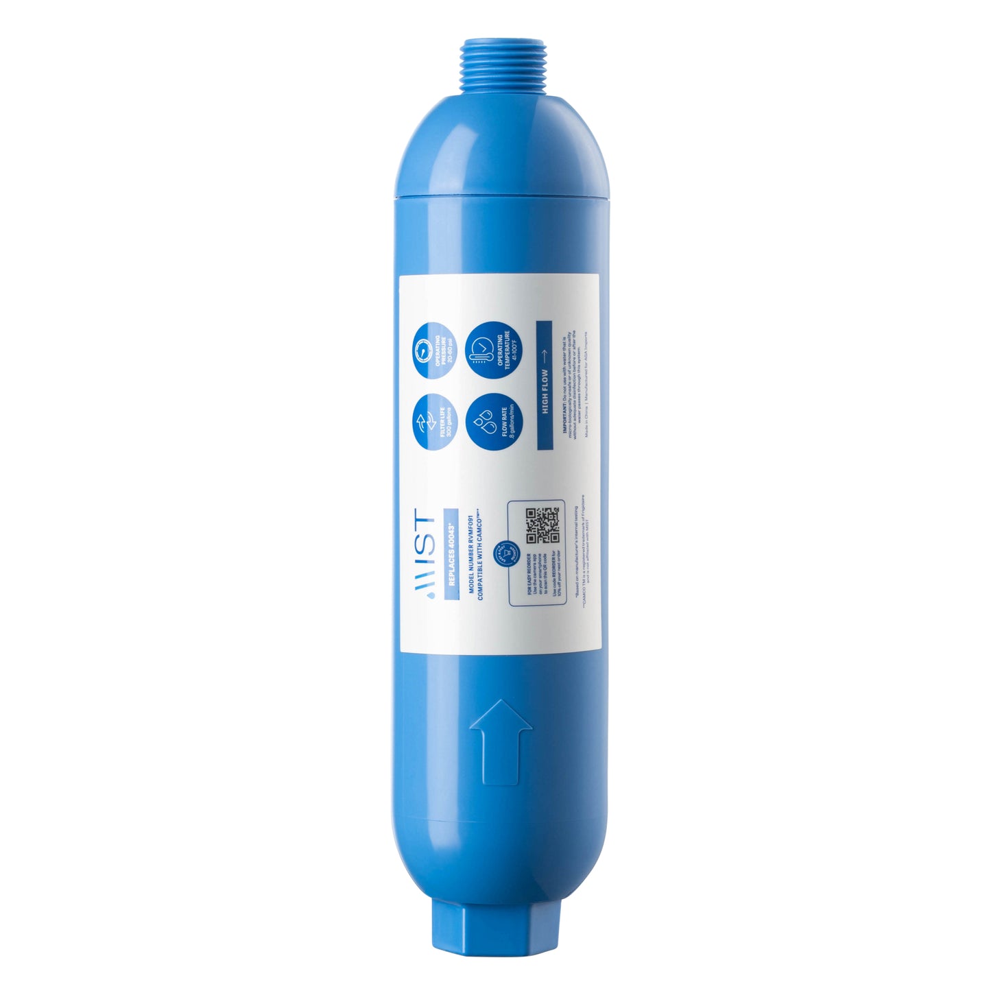 Camco 40043, 40013, 40041 RV Inline Water Filter Replacement with Flexible Hose Protector