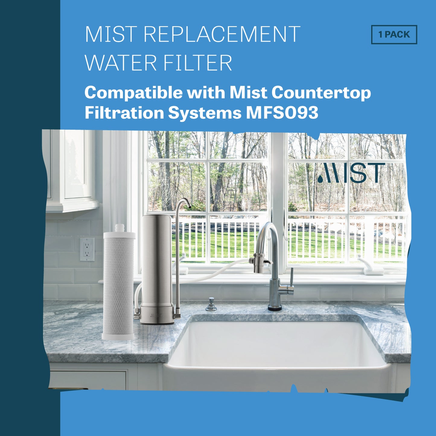 Mist Replacement Under Sink Filter Cartridge for Mist MFS093