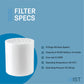 Replacement Shower Filter for Mist Shower Systems MSS081, MSS082, and MSS083
