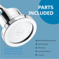 Water Softening 15 Stage Filtering Large Chrome Shower Head