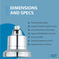 Water Softening 15 Stage Filtering Large Chrome Shower Head
