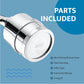 Water Softening 15 Stage Filtering Compact Chrome Shower Head